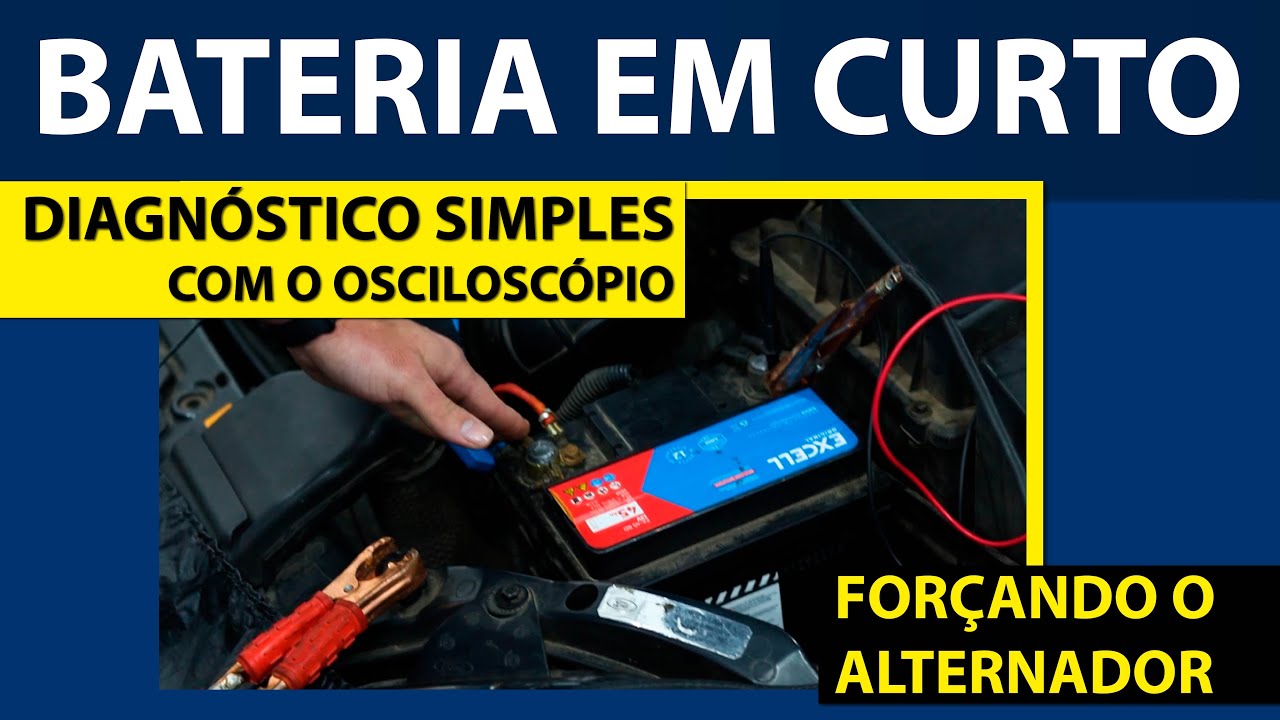 BATERIA EM CURTO - Forçando o Alternador - Diagnóstico simples com o OSCILOSCÓPIO - Keven Madalozzo