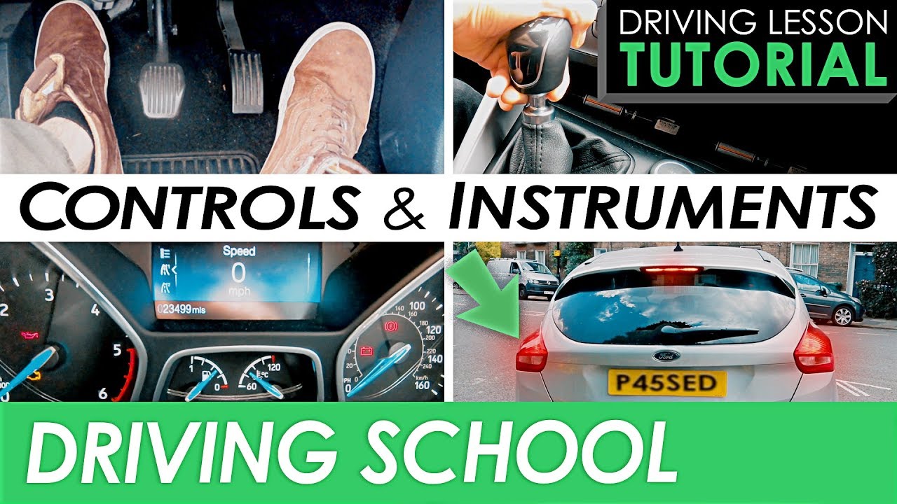 Driving Pedals, Controls and Instruments | Driving Tutorial
