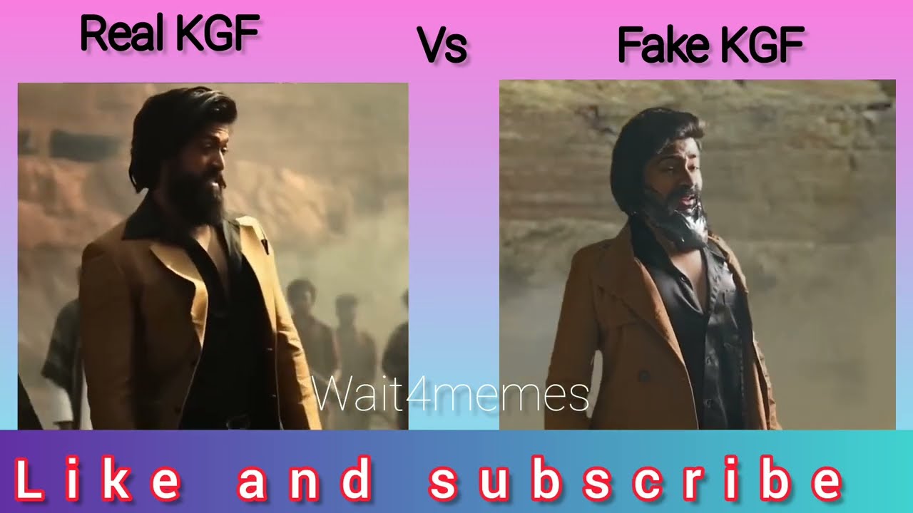 real KGF vs fake KGF || funny comedy #trending #viral