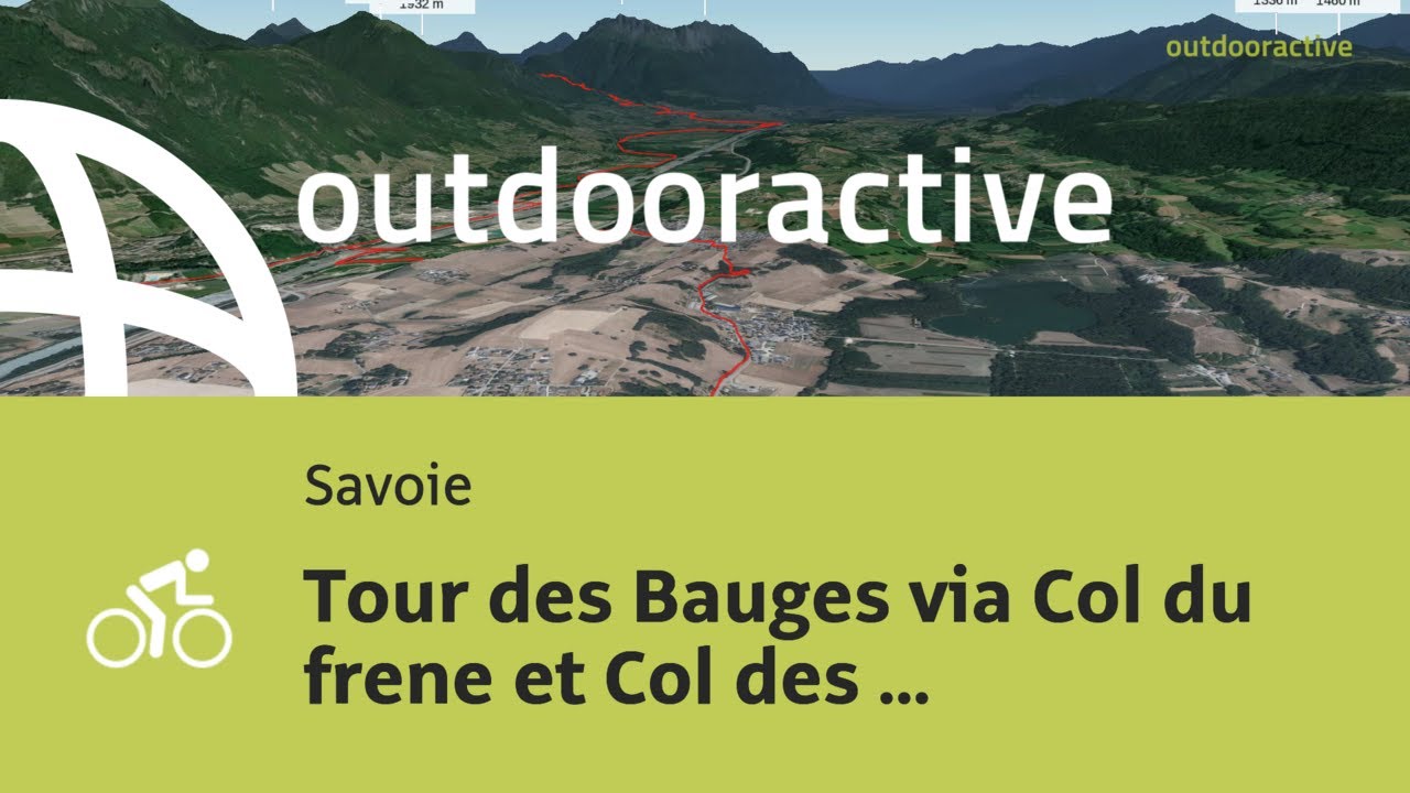 Vid&eacute;o Flyover: Tour des Bauges via Col du frene et Col des pr&eacute;s