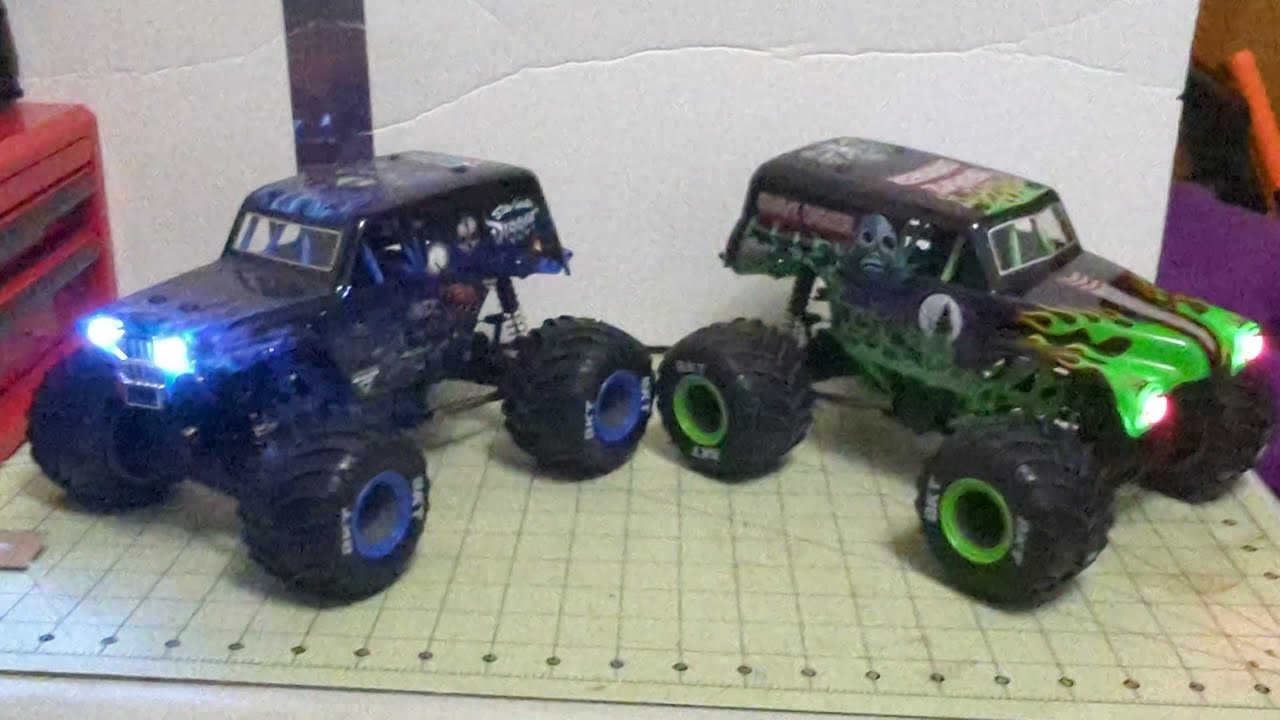 No Instructions Needed. Losi LMT Mini Set-up #gravedigger #sonuvadigger #1:18 #scale True RTR