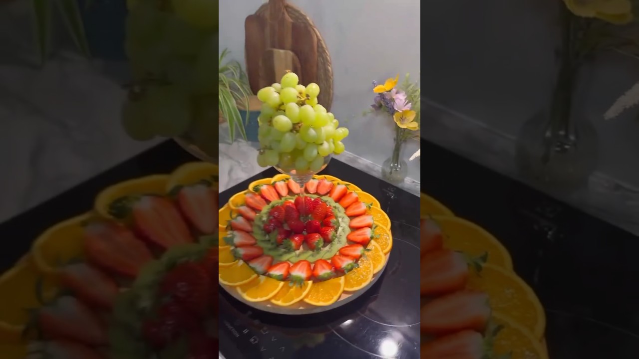 Decora&ccedil;&atilde;o com frutas para sua ceia de Natal ❤️ #ceiadenatal #natalemcasa #receitasnatalinas