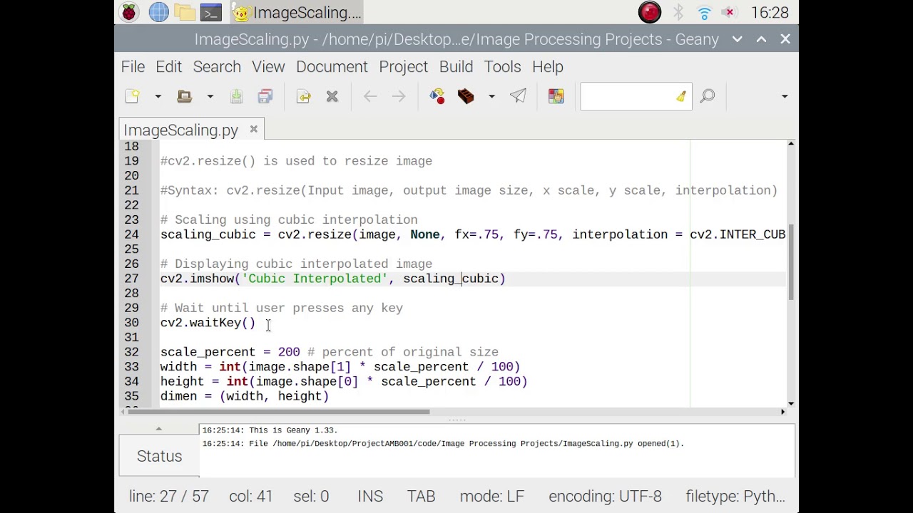 Image processing Using Python 7 Image Scaling