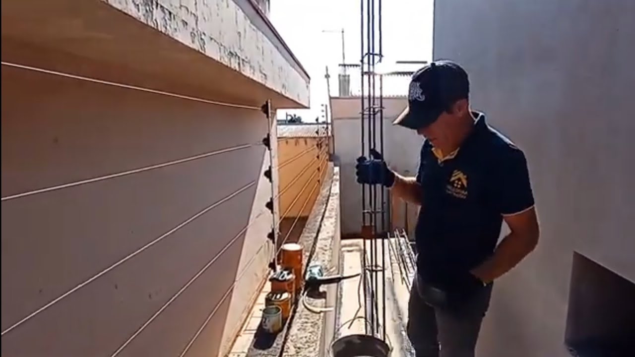 Como fazer fixação de ferro em concreto !