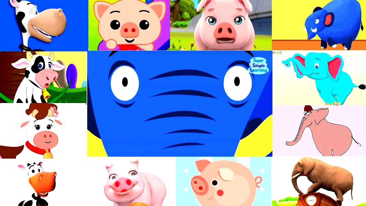 Hickory Dickory Dock ⏰ Elephant,Cow,Pig Went Up The Clock Effects Sponsored by Preview 2 Effects
