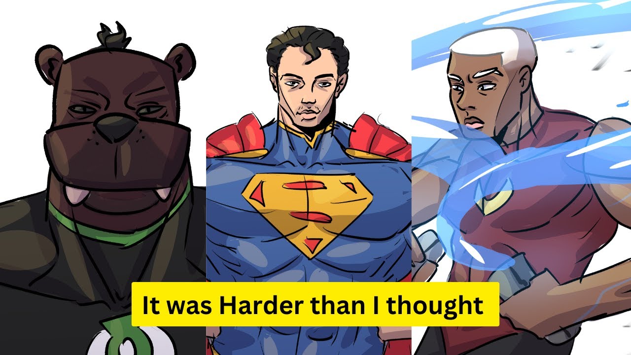 I Drew DC characters from Memory