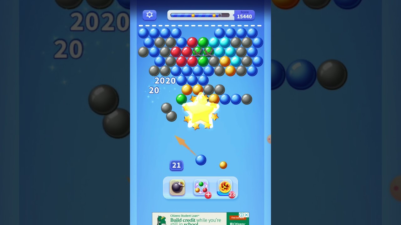 Bubble shooter game|| #viral #games #shortsfeed #viralvideo #bubbleshooter #trending #shorts #short
