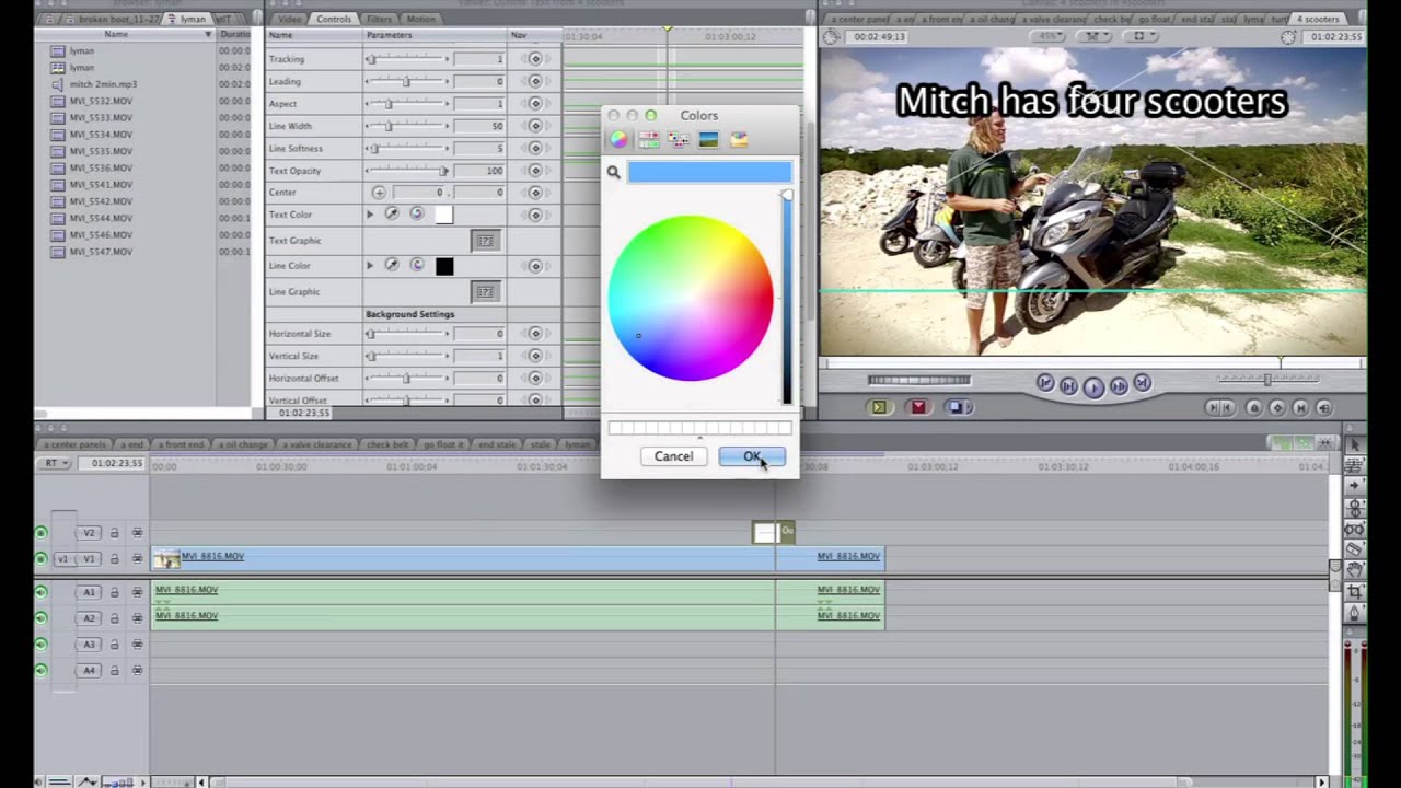 Final Cut Pro 7: How To Use Outline Text | MicBergsma