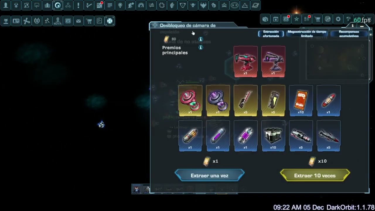 🔥 Dark Orbit Gacha: Probando los nuevos cañones de partículas y como suscribirse a las Newsletter