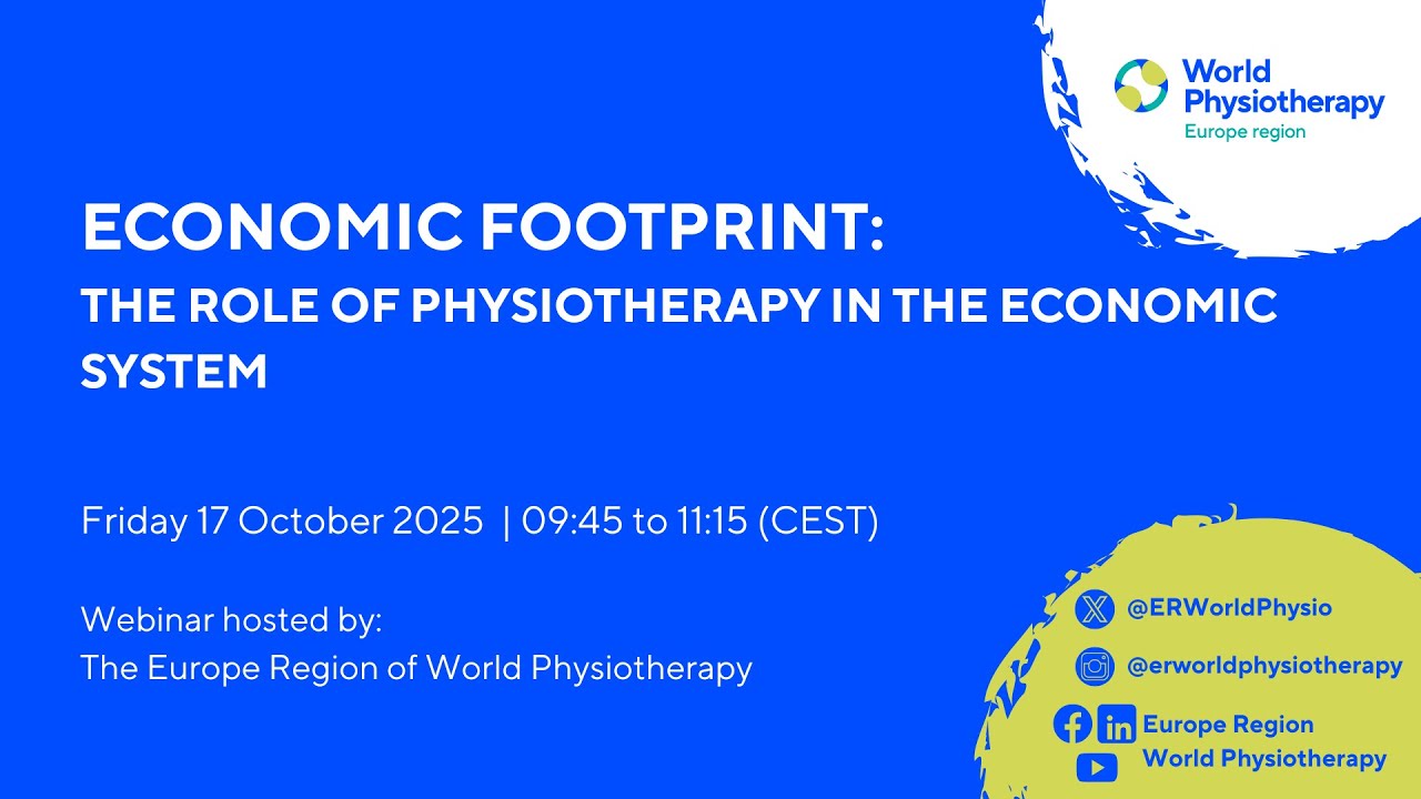 Webinar | Economic Footprint: The Role of Physiotherapy in the Economic System