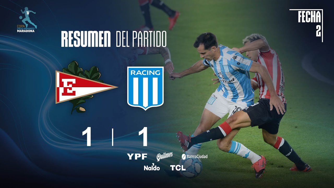 Copa Diego Maradona | Fases | Fecha 2 | resumen de Estudiantes - Racing