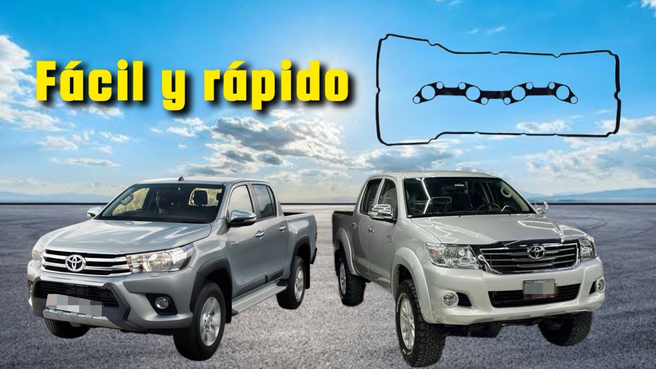 Cambio de empaque de tapa de punterías Toyota hilux 2.7 L