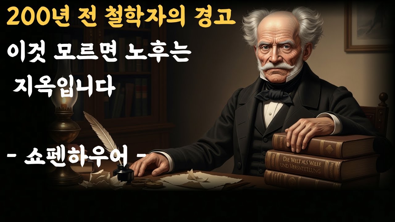 쇼펜하우어 명언 - 이것 모르면 노후는 지옥입니다