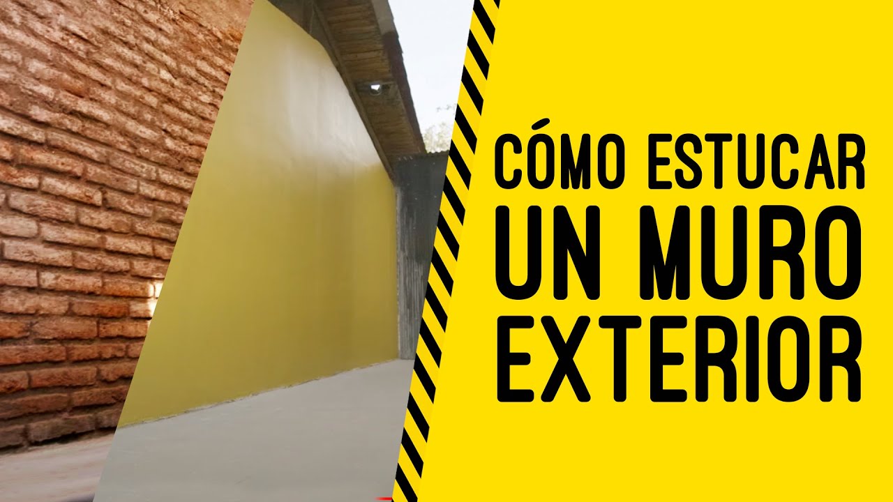 Cómo estucar un muro de exterior