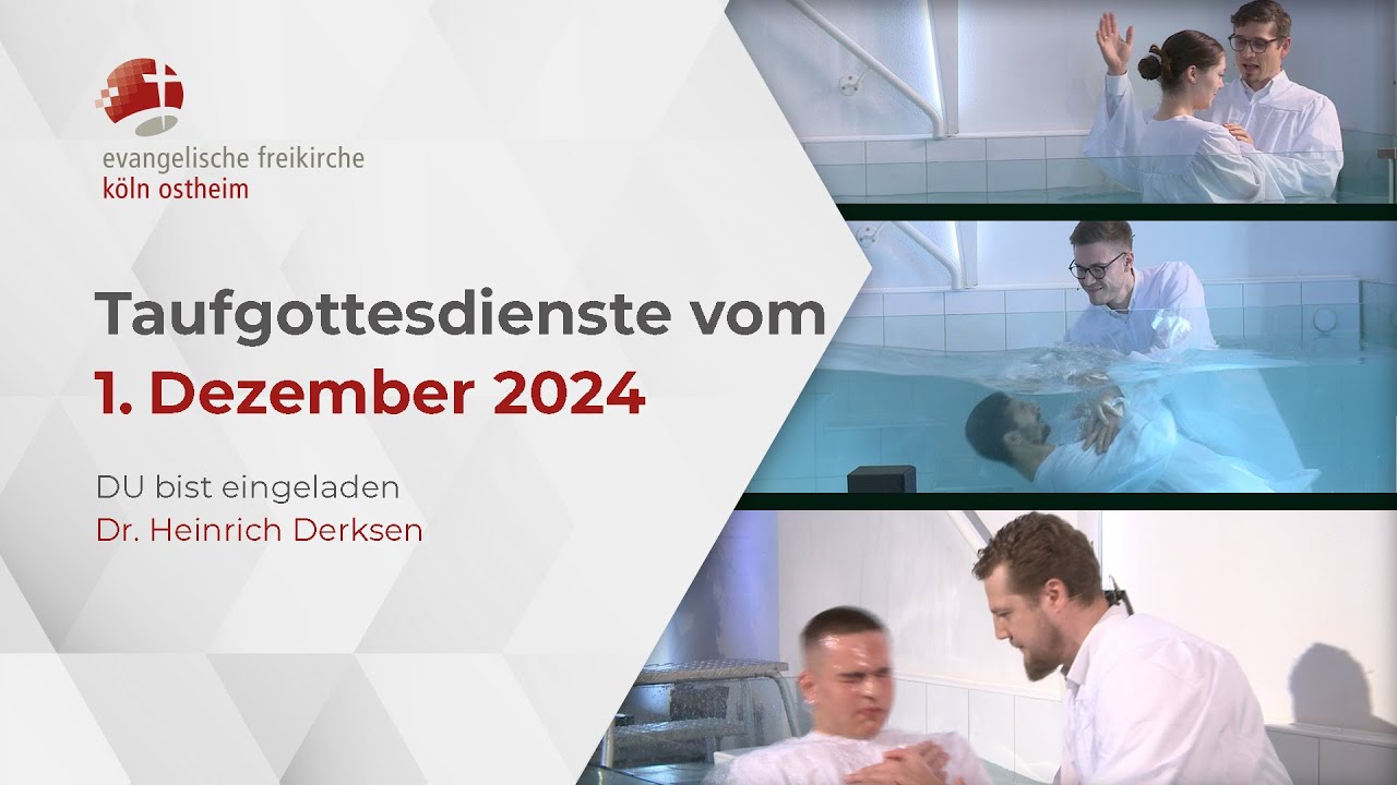 Taufgottesdienste der EF Köln (9/11/13 Uhr) // 01.12.24
