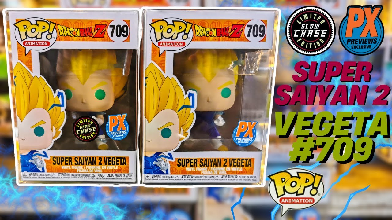 DRAGON BALL Z FUNKO POP || SUPER SAIYAN 2 VEGETA #709 PX ЭКСКЛЮЗИВНАЯ ПОГОНЯ СВЕТИТСЯ В ТЕМНОТЕ