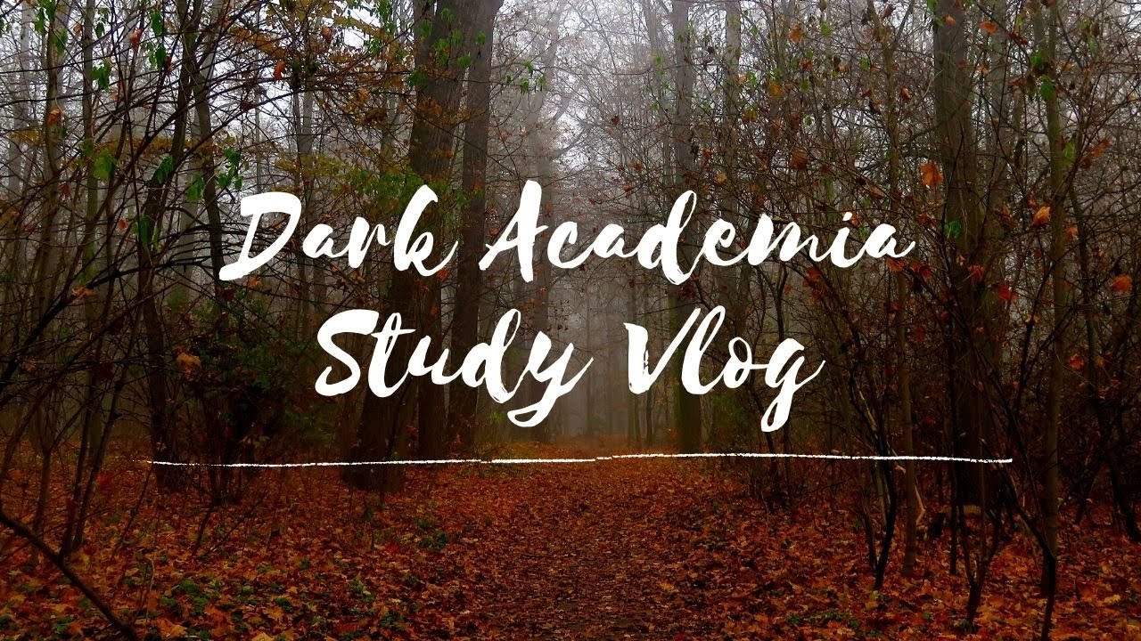 Dark Academia Study and Writing Vlog