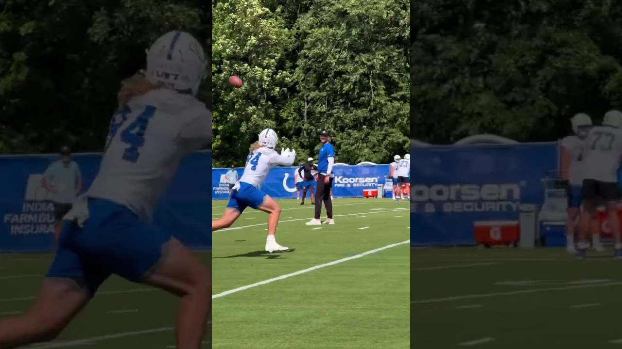 Anthony Richardson to Tyler Warren✋🤚- 2025 Indianapolis Colts Training Camp