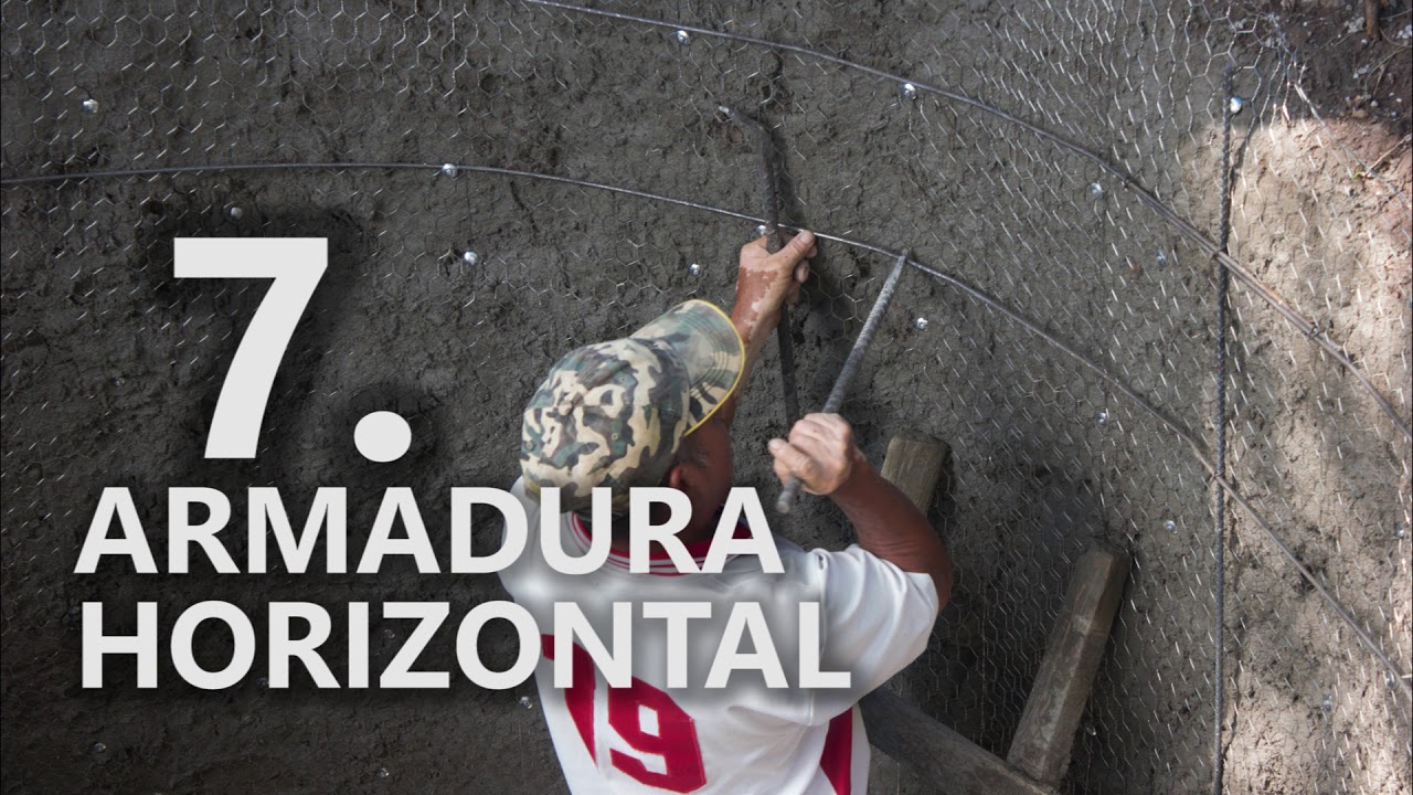 Proceso de construcción de cisterna subterránea para captación de agua de lluvia