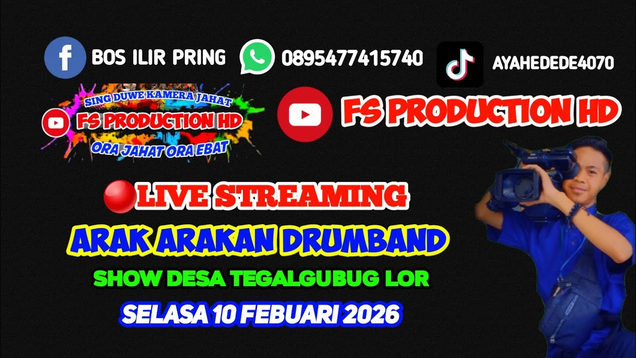 🔴LIVE STREAMING ARAK ARAKAN DRUMBAND DI DESA TEGALGUBUG 10 FEBUARI 2026