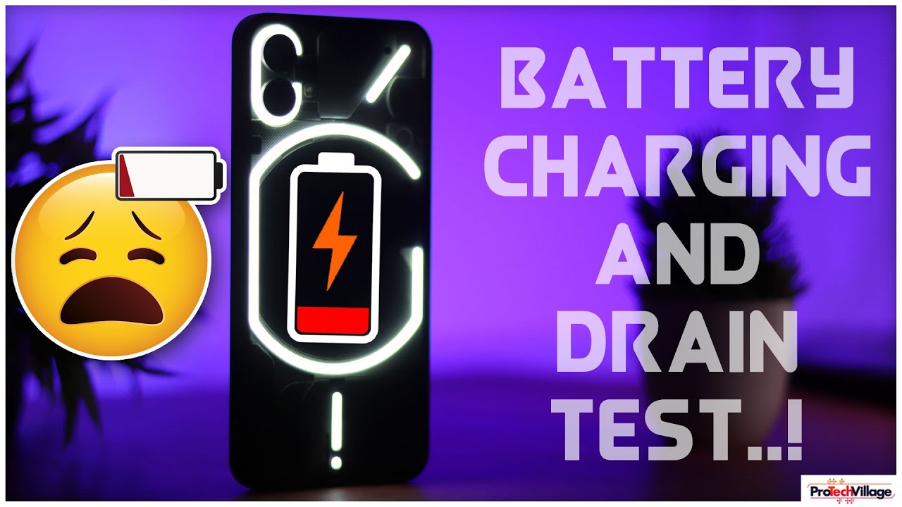NOTHING PHONE (1) - POWER 45W 💥 | Battery Charging and Drain Test | 100% to 0% [HINDI]