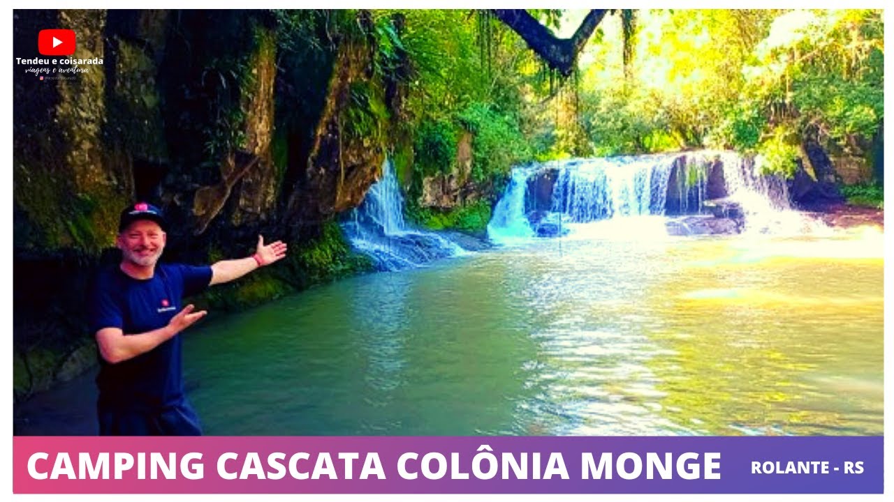 CAMPING E CASCATA MONGE EM ROLANTE RS | Projeto verão 2023 #campingrs #camping  #rolanters