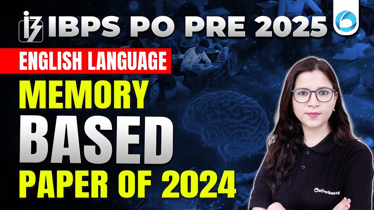 IBPS PO Pre 2025 | English Language | Memory Based Paper 2024 | By Saba Ma’am