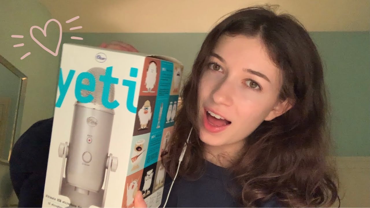 ASMR Blue Yeti unboxing ~ soft spoken ramble, tapping, box sounds