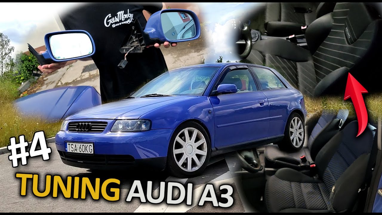 METAMORFOZA/TUNING AUDI A3 8L #4 - OBNIŻONE ZAWIESZENIE, FOTELE RECARO I PRZYGODA Z LUSTERKIEM