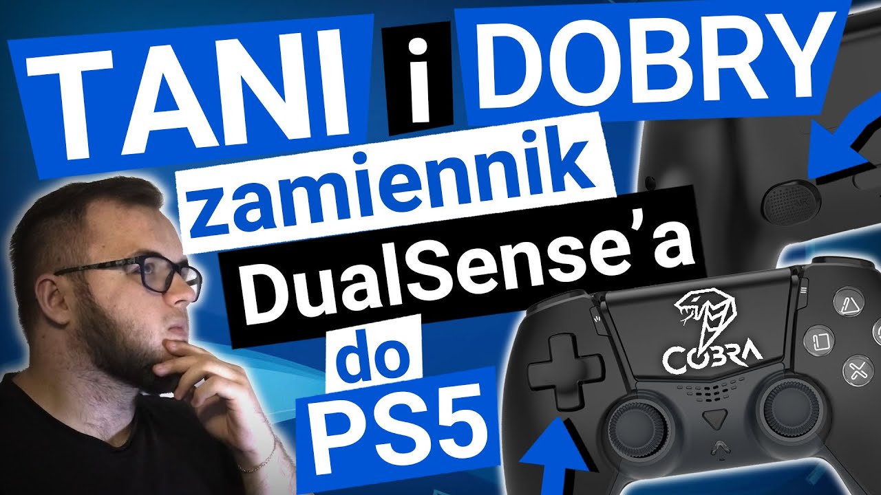 Recenzja kontrolera Dualsense PS5 Cobra. Dobry i tani zamiennik pada do PS5?