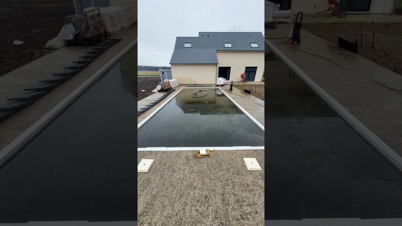 pose margelle piscine et carrelage terrasse 60×60cm