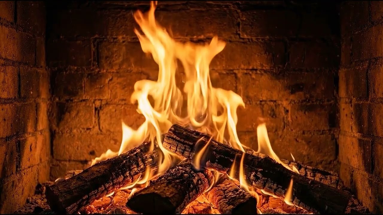 Cozy Fireplace Sounds 🔥 Crackling Fire Ambience (No Music)