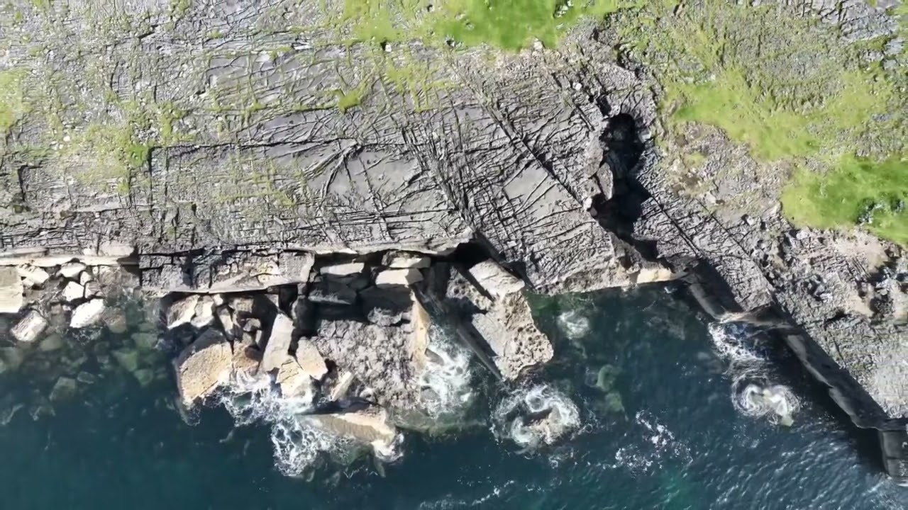 Dramatic Cliffs and burren Landscape