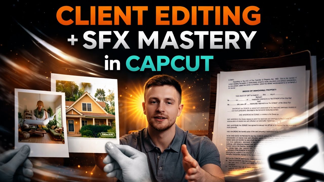 Монтаж видео для клиента + мастерство работы со спецэффектами в CAPCUT.