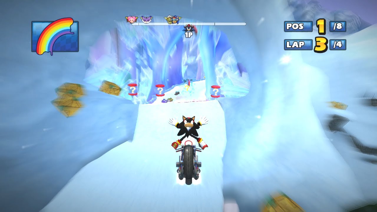 SHADOW Icicle Valley 4 Laps (Expert) Sonic & Sega All-Stars Racing (2022)