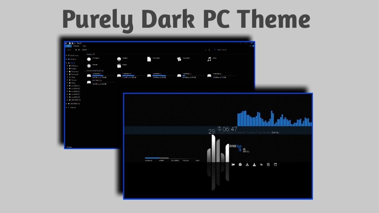 Best Dark Theme for Windows I Pure Dark Theme
