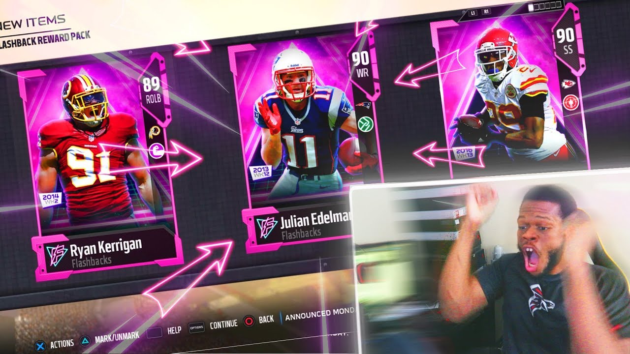 BEST PACKS! 4 FLASHBACK PACKS! 90 OVERALL PULL!  - Madden 18 Ultimate Team - MUT 18
