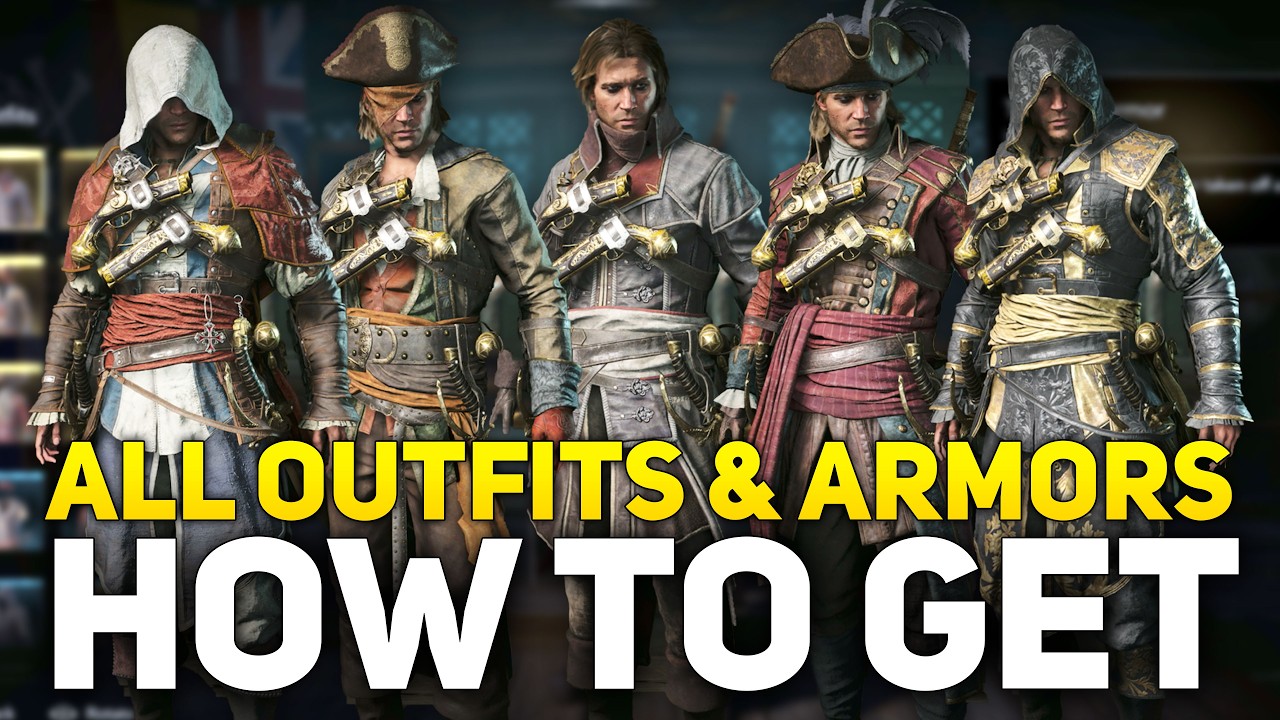 AC Black Flag Resynced: демонстрация всех костюмов и способы их получения