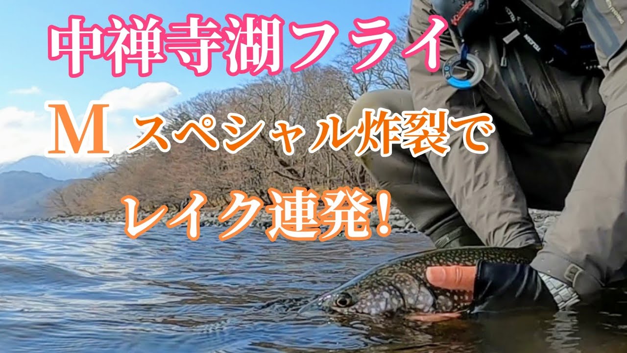 【中禅寺湖】2021/4/14フライフィッシング   Mスペシャル(マロちゃんオリジナルフライ)