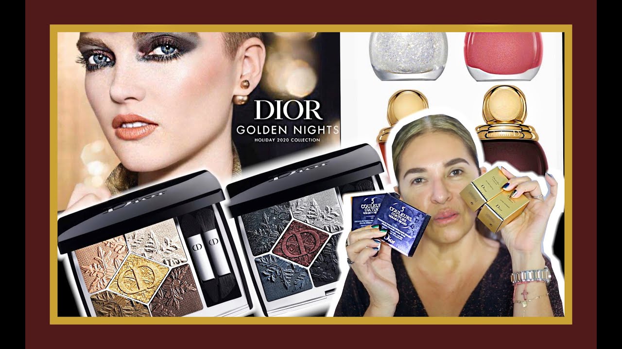 NEW DIOR GOLDEN NIGHTS Holiday Collection 2020 | Rese&ntilde;a | 5 Couleurs Eyeshadow Palettes