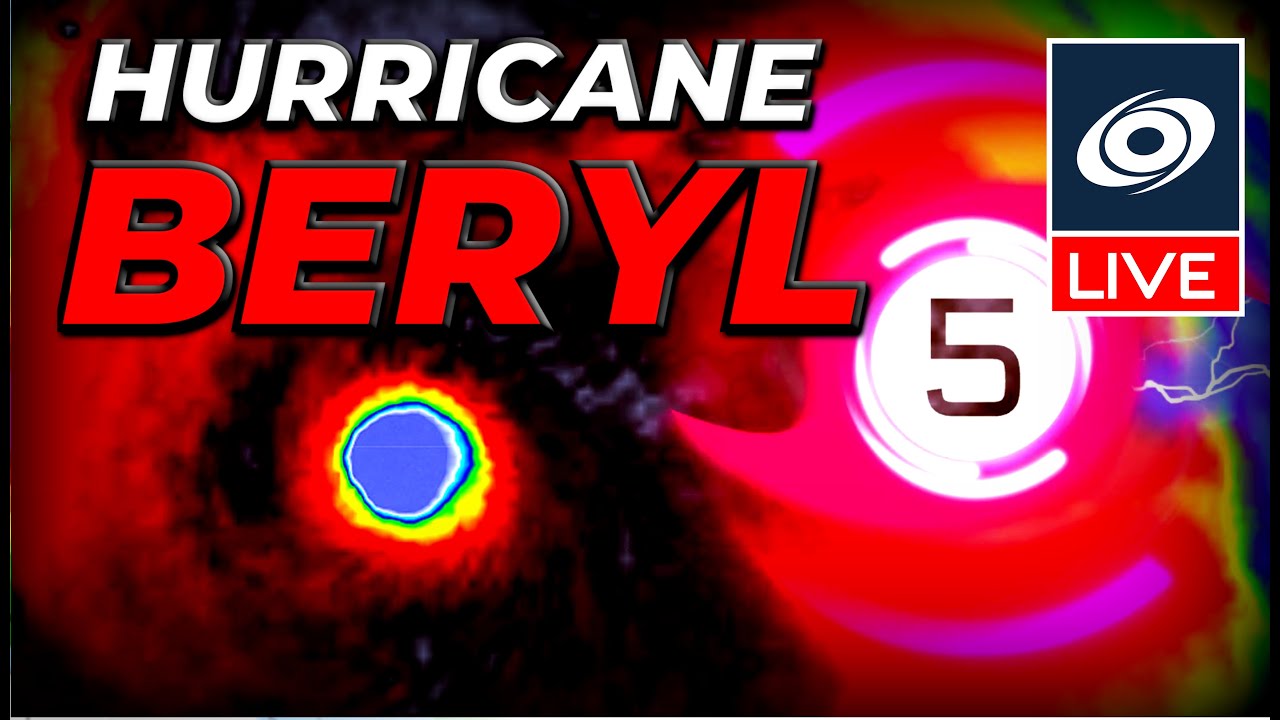Category 5 Hurricane Beryl in the Caribbean - Live Coverage