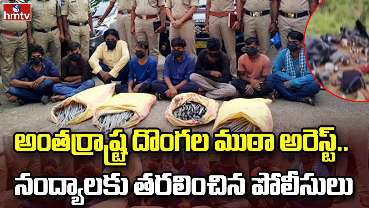 Sri Sathya Sai District : అంతర్రాష్ట్ర దొంగల ముఠా అరెస్ట్..నంద్యాలకు తరలించిన పోలీసులు | hmtv