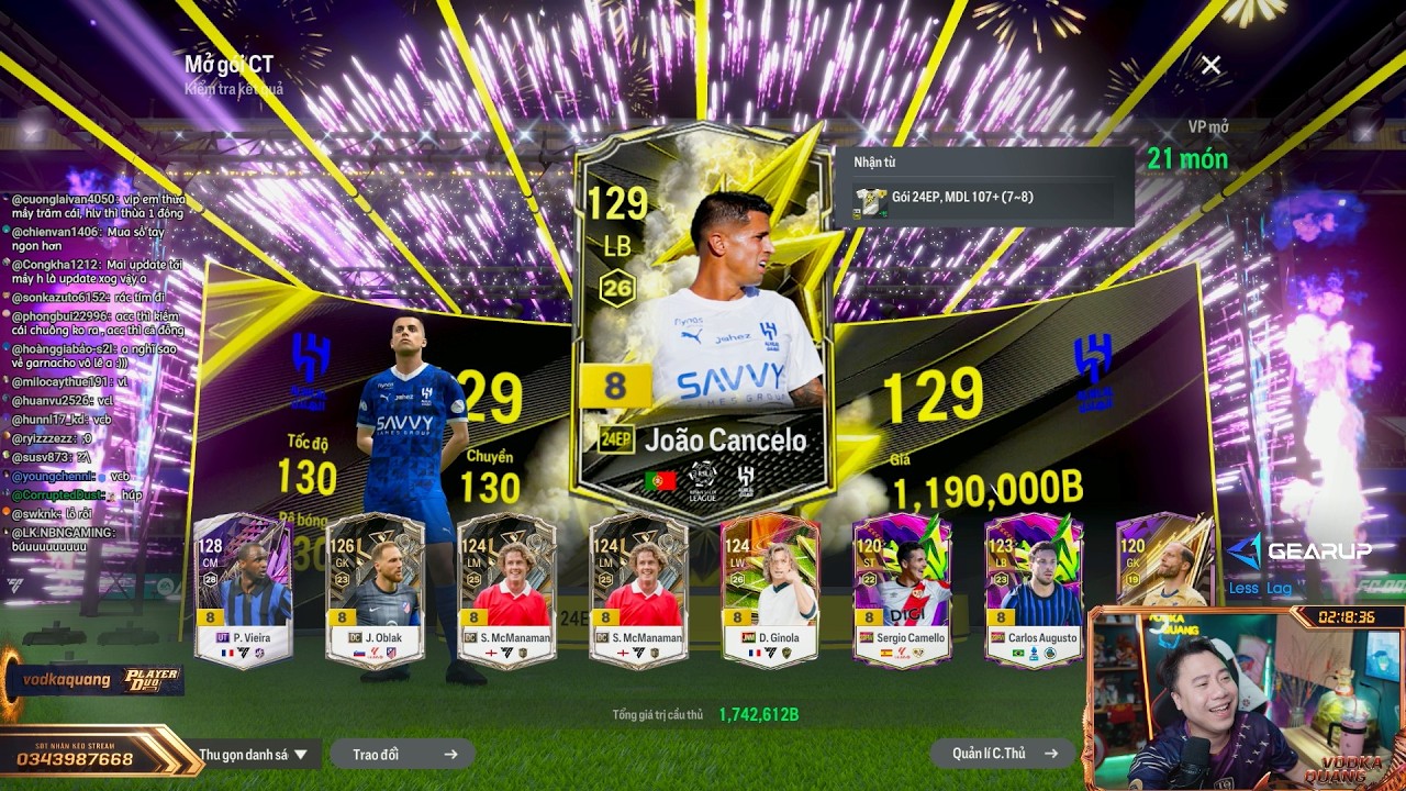 Vodka Quang Stream | 24U +8 Top ngon & Anh Fan Inter comback 5v