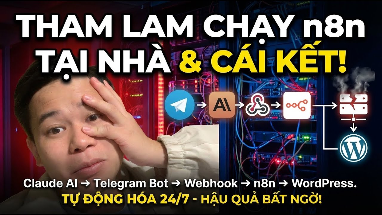 Thử chạy n8n trên Home Server để viết bài tự động | liệu MƯỢT hay TOANG?