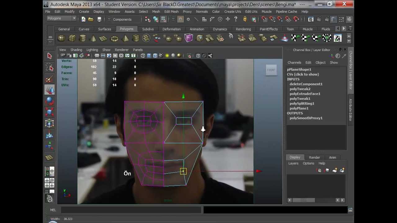 CumaGiller-3d: Maya-05_Organik Modelleme - Kafa modelleme yöntemleri