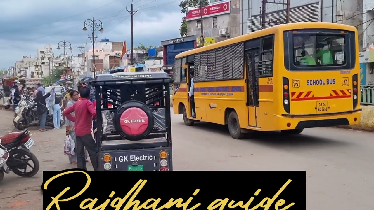 Raipur railway station jaye aiims se bus 30 rs me