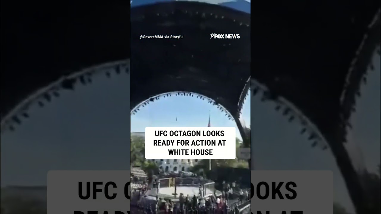 UFC Octagon looks READY FOR ACTION at White House #foxnews #news #us #fox