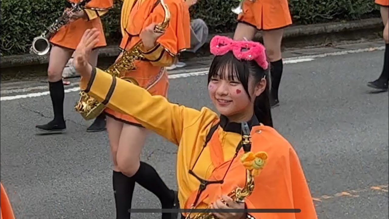 京都橘高校吹奏楽部　別府市制100周年記念事業　マーチングカーニバルin別府2024