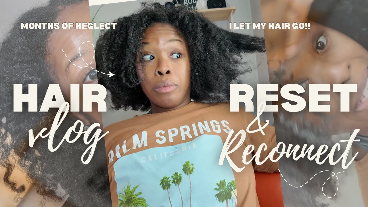 just a girl falling back in love with her type 4 hair | Natural Hair Reset After Months of Neglect