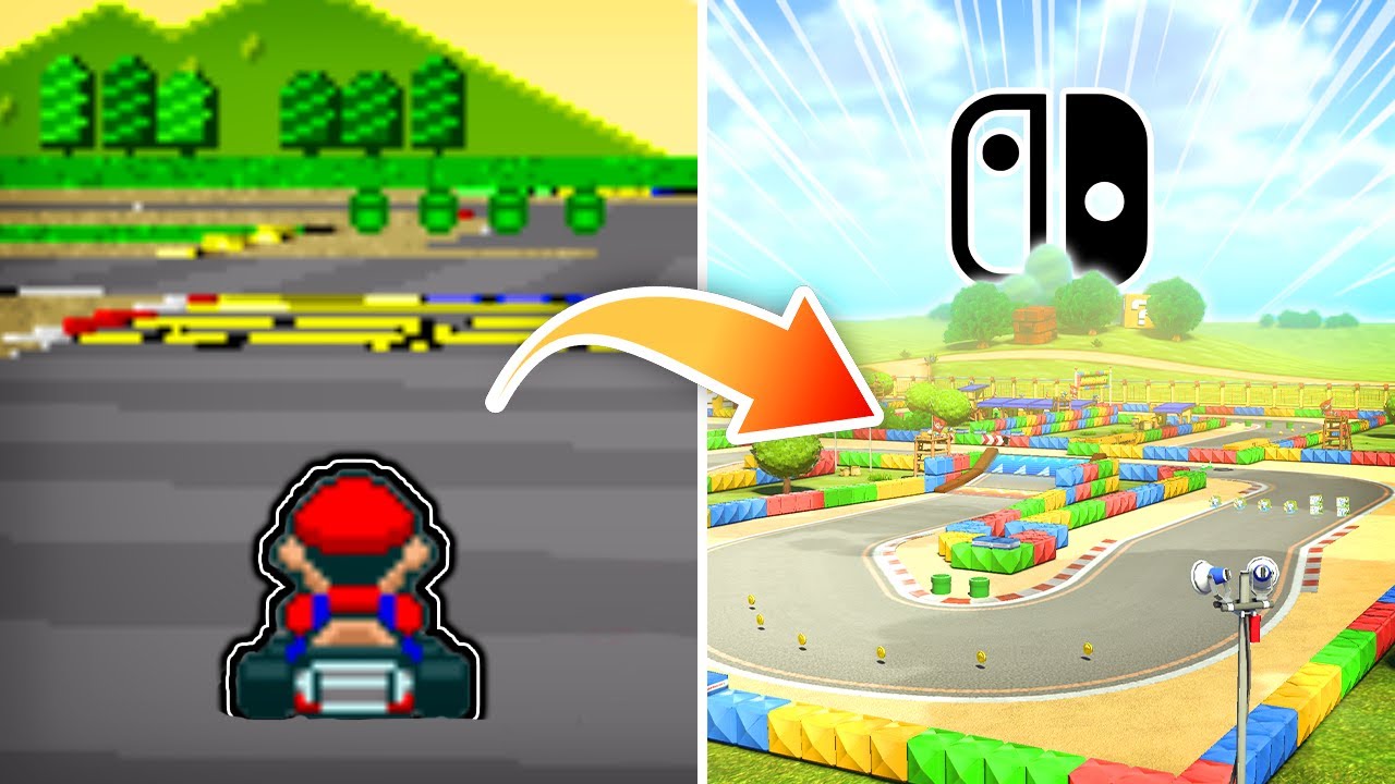 Super Mario Kart Tracks Recreated in Different Mario Kart Games!